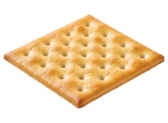 Delicious golden brown square cracker, a perfect crunchy snack for any occasion.
