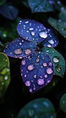 very beautiful and fresh raindrops