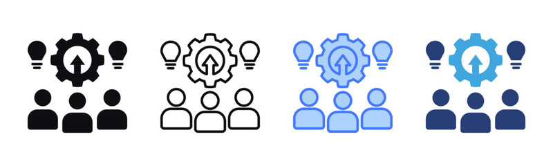 Kaizen Event icon sheet multiple style collection