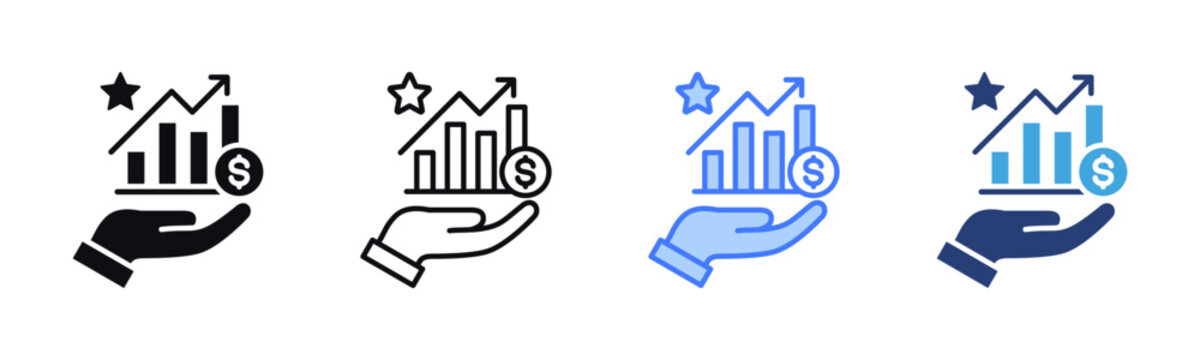 Value Creation icon sheet multiple style collection