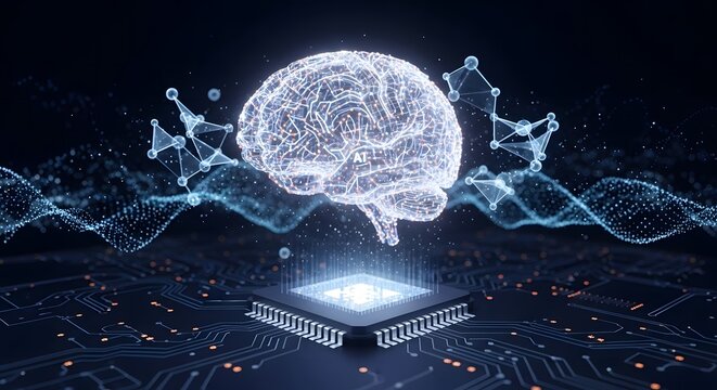 Global Digital Network and AI Data Flow - Powered by Adobe