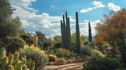 towering cactus plants