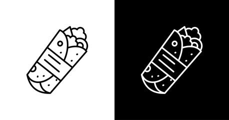 Kebab White Icon Set Design