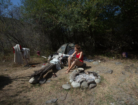 Summer camping