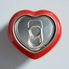 heart shaped can