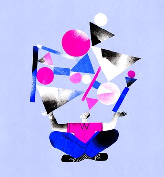 balance of geometric shapes