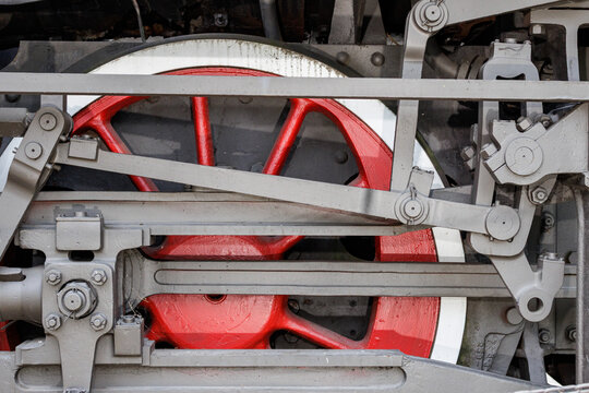 Steel wheels on iron rails