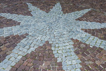 Star motif on the floor