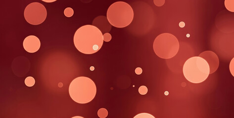 Abstract red background with soft glowing orange circular light spots, forming a warm vibrant composition that radiates energy and evokes a modern digital aesthetic.