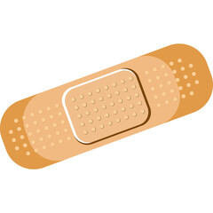 Two Adhesive Bandages One Transparent And One Opaque With Perforations On White Background Medical Supplies Healthcare And First Aid Concept