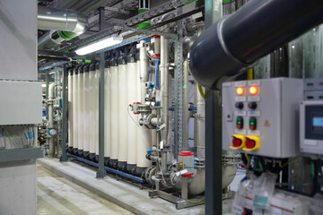 Space With Advanced Equipment At Water Treatment Facility