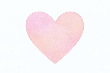 Fototapeta premium Watercolor Heart Illustration in Delicate Pink and Peach Tones for Romantic Designs and Creative Projects