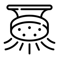 water sprinkler line icon