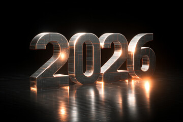 Title

Abstract 3D Metallic "2026" with Glowing Reflections on Dark Background