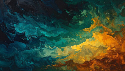 A vibrant blend of colors creating an abstract background with soft gradients and light effects evoking calmness and creativity
4