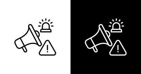 Quality Alert  White Icon Set Design