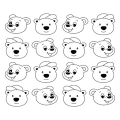 full baground  bear black and...