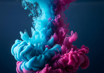 Obraz premium Abstract blue purple background with smoke cloud.