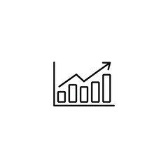 Captivating Growth Visualization A Dynamic Graph Illustrating Progress and Success with Ascending Bars and a Rising Arrow Symbolizing Advancement and Positive Trends in Business and Finance