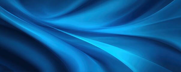 Fototapeta premium A smooth gradient of deep blue tones flows gracefully across the image, creating a serene and calming ambiance.