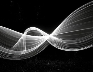 Abstract Light Painting - A Dance of Light and Shadow.