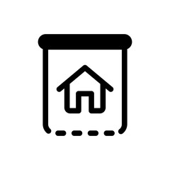 Bill of Home Rent Payment Icon Graphic