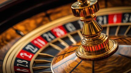 Excitement Builds Around the Roulette Wheel in a Vibrant Casino
