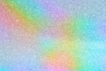 Abstract holographic rainbow foil iridescent glitter sparkle texture background