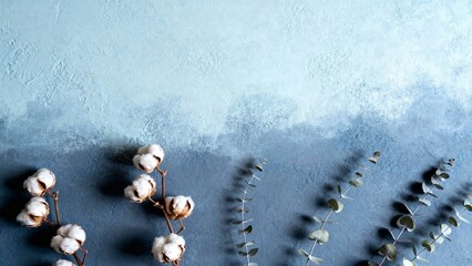 Ombre Rustic Backgrounds Terracotta Blue Green Textured Walls with Dried Plants