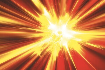 Obraz premium Orange radial burst effect background that looks like an explosion.