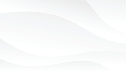 abstract white background with smooth color gradient and wavy graphic lines decoration