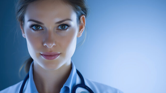 Confident Medical Professional Focuses on Patient Care