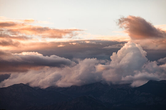 Clouds Rolling Over Mountains
