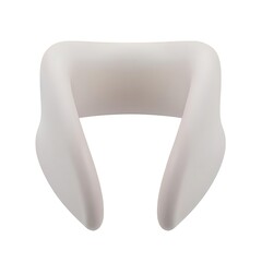 White neck pillow providing comfort and support for travel and relaxation needs