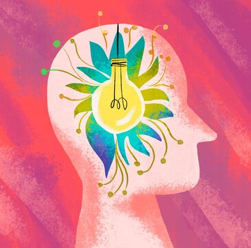 The Concept of  of human thinking, the birth of an idea