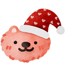 Christmas cat, Christmas illustration