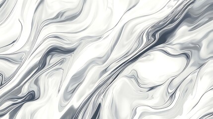 Obraz premium Abstract white and gray marble texture with silver glitter accents flowing