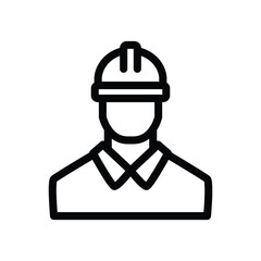 engineer outline icon vector design good for web or mobile app