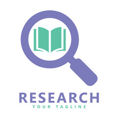 Research logo icon vector template
