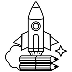 Rocket launching from pencils