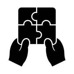 Mental health solid icon. Healthy relationships illustration.