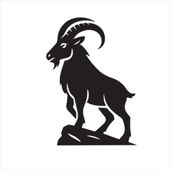 mountain goat silhouette