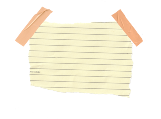 Ripped beige grid note paper. Real notepad with dot line isolated