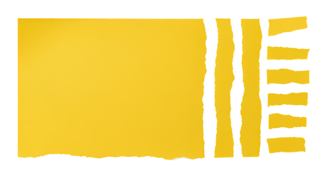 Bold torn paper edge design element with vibrant texture creates a striking, versatile backdrop for artistic layouts, adding a modern edge to creative projects.