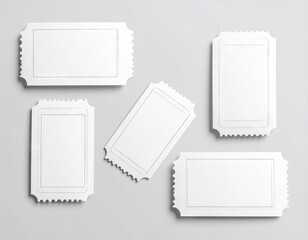 Blank Tickets - Ready for Your Event Details and Customization.