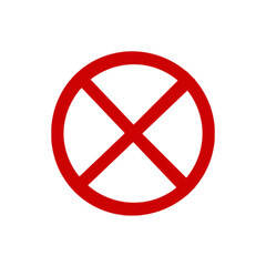 no entry sign on transparent background