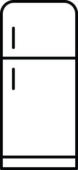 Refrigerator Line Art Icon Vector Illustration