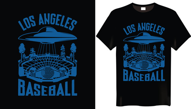Los Angeles Dodgers Baseball T-Shirt Design