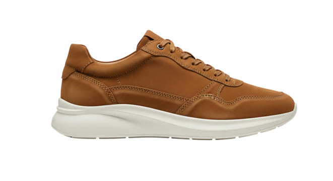 Leather sneaker footwear fashion stylish men shoe footwear product shot