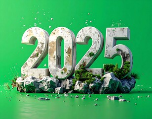 Digit-shaped formation indicating an upcoming calendar year